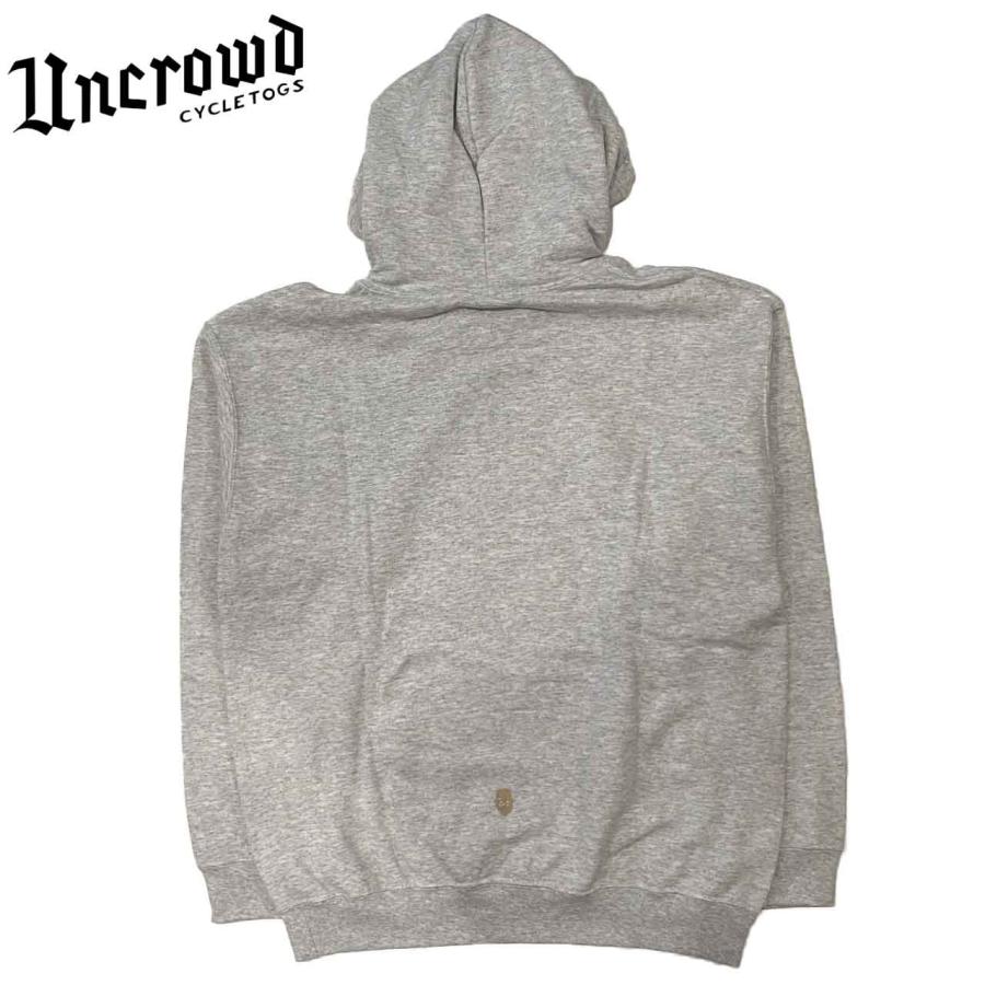 UNCROWD アンクラウド LOGO HOODIE ロゴ フーディ UC-821-022 ASH