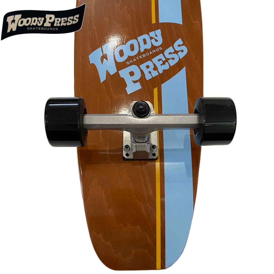 WOODYPRESS ウッディプレス スケートボード カービング32"インチ BROWN｜libra-ssy｜03