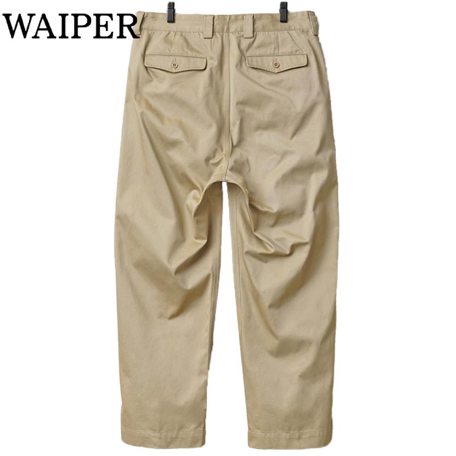 WAIPER チノトラウザー ベージュ WP1002 M52 ツータック 楽天市場】【最短即日発送】WAIPER.inc フランス軍 1950〜60年代