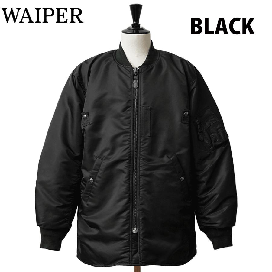 WAIPER.inc 米軍 MA-1 ALL フライトコート Mサイズ ブラック WAIPER.inc ワイパー 米軍 MA-1 ALL フライトコート WP120
