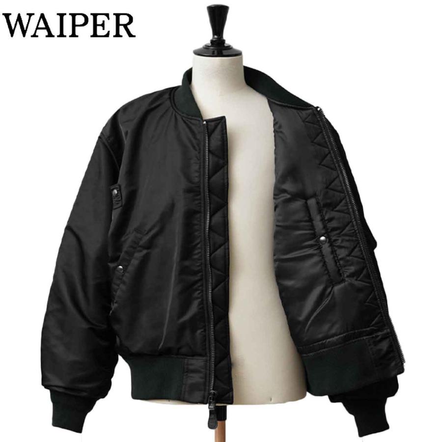 WAIPER 米軍 最初期型 MA-1フライトジャケット　黒　オールブラック 楽天市場】WAIPER.inc ワイパーインク 米軍 最初期型 MA-1