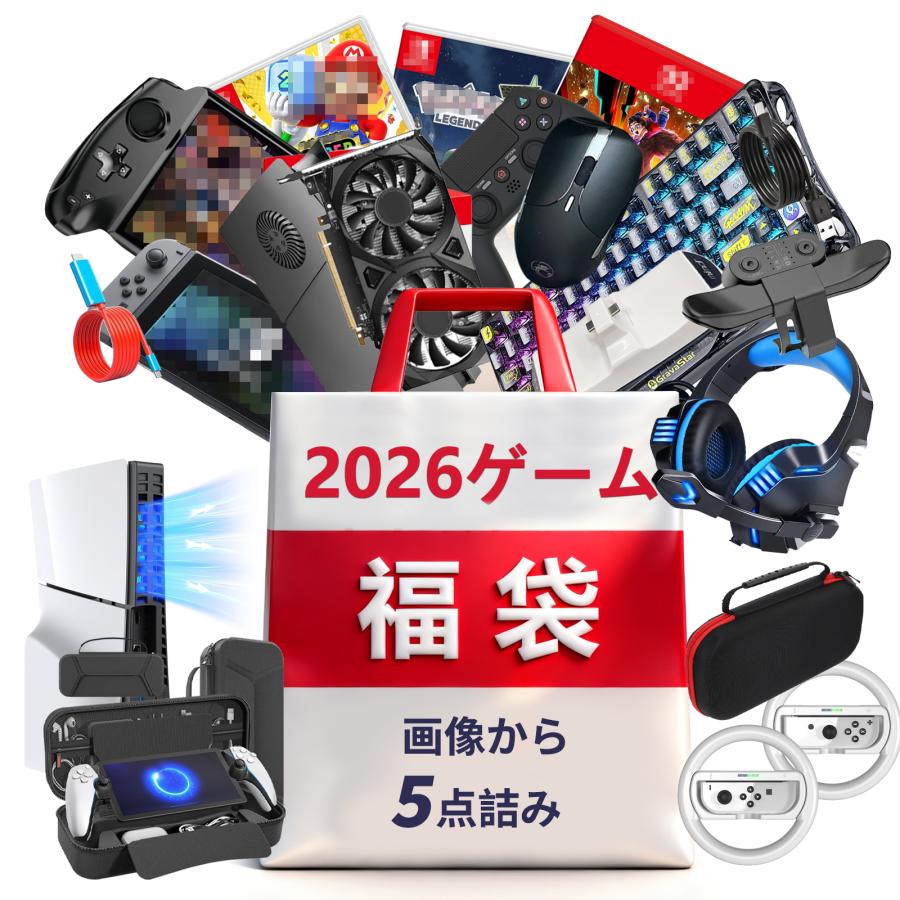 大特価！ゲーム用品 福袋 2026 5点 ラッキーバッグ ゲーム 数量限定