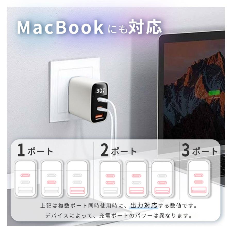 ☆3ポート設計☆30W 急速充電器 iPhone17/16/15/14/13 USB コンセント