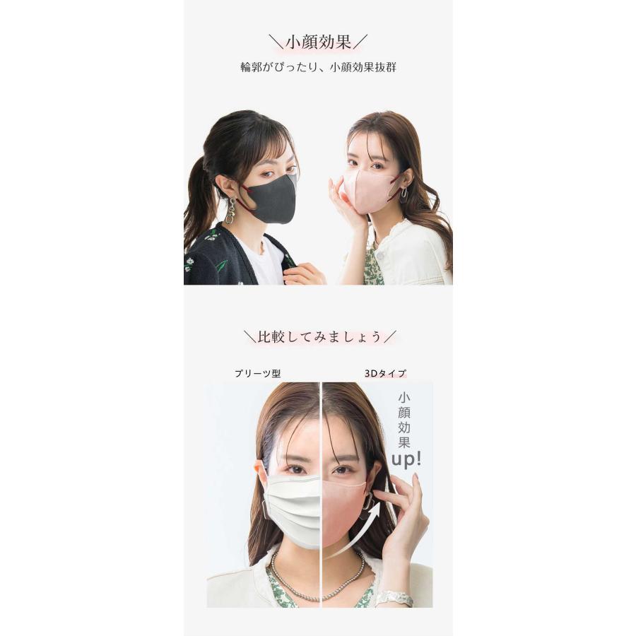 大容量 60枚 3dマスク 立体 マスク 不織布 冷感マスク バイ
