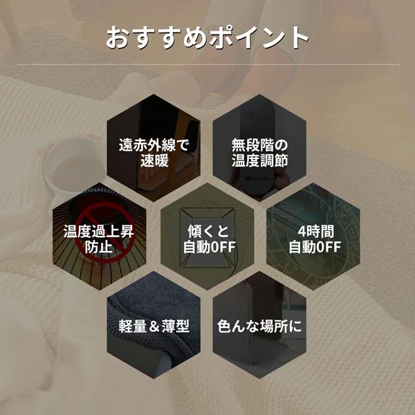 【2025年最新モデル】3面発熱 パネルヒーター 足元 電気代 トイレ ペット 足元ヒーター パネル ヒーター デスク下 デスクヒーター 省エネ 暖房器具 折りたたみ |  | 05