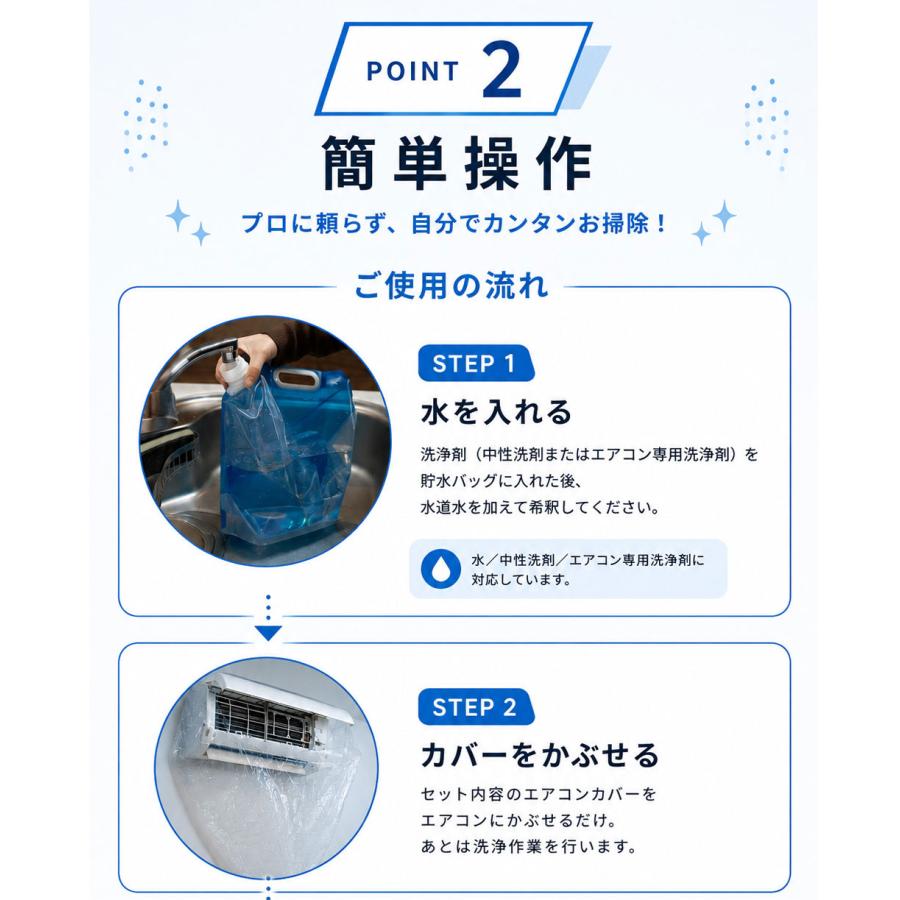 当日発送】 エアコン掃除 洗浄セット クーラー クリーニング エアコン