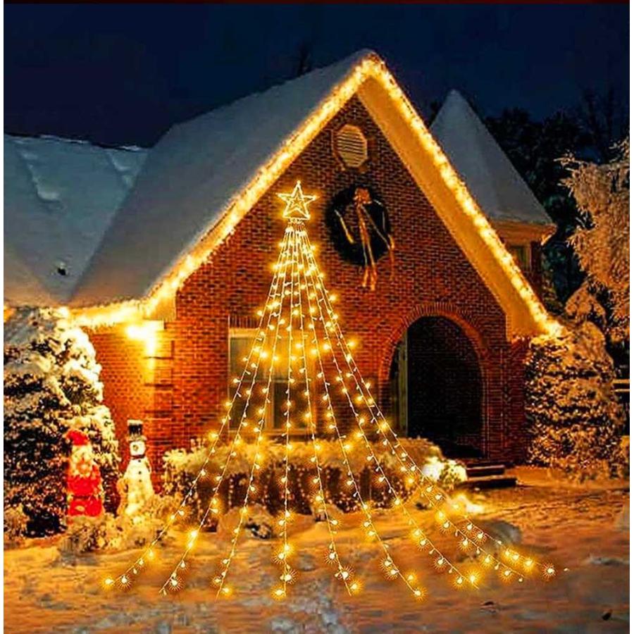LED イルミネーションライト クリスマスツリー延長分配コード タイマースイッチ 省エネLEDで長時間点灯】3色 LEDライト クリスマスライト