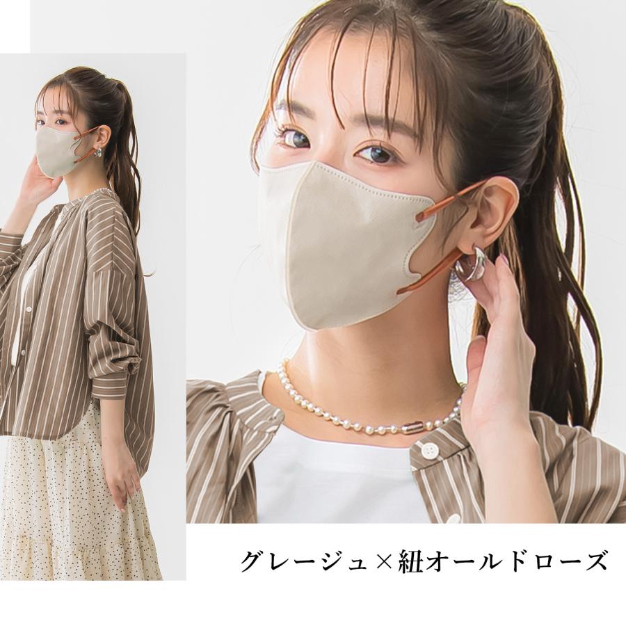 春夏向けカラー・乾燥肌の不快感対策】20枚 3Dマスク 不織布 立体 バイ