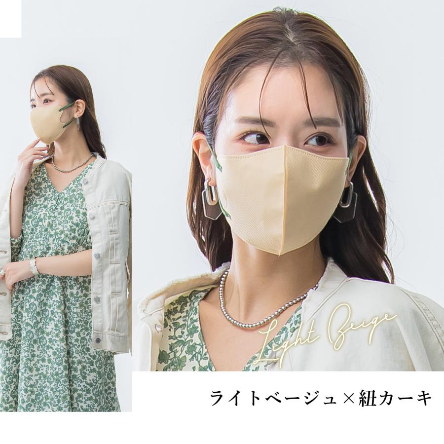 春夏向けカラー・乾燥肌の不快感対策】20枚 3Dマスク 不織布 立体 バイ