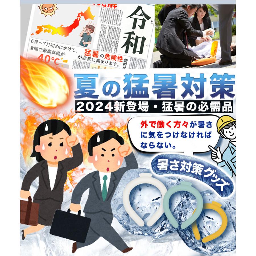 2024新作 クールリング ネッククーラー ひんやりリング MASCLUBアイスクールリング クールネック 首 冷却グッズ 熱中対策 暑さ対策グッズ クールネックリング｜libratone｜02