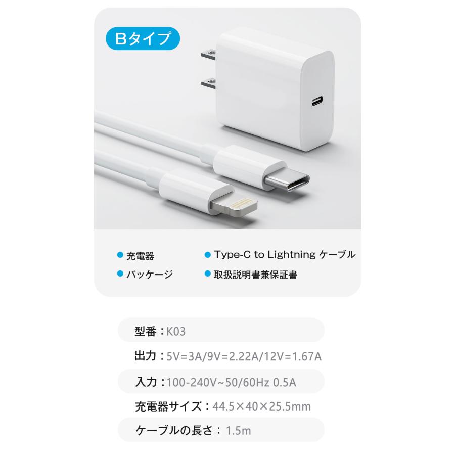 30分で60％まで充電★温度管理機能付き iPhone 充電器 ACアダプター Type-C 充電器 純正 タイプc コンセント pd 充電器 20w PSE認証 急速充電 usb-c アダプター｜libratone｜20