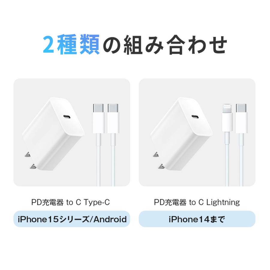 冷却性能改良・急速充電器 アイホン ケーブル アイフォン 充電器 急速充電 純正品質 対応 iPad/Android/iPhone 20W 充電器 iphone 充電器 Type-C PD充電器｜libratone｜06