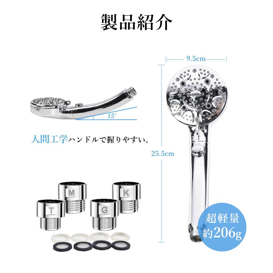 家計にやさしい！】シャワーヘッド マイクロナノバブル 節水 増圧
