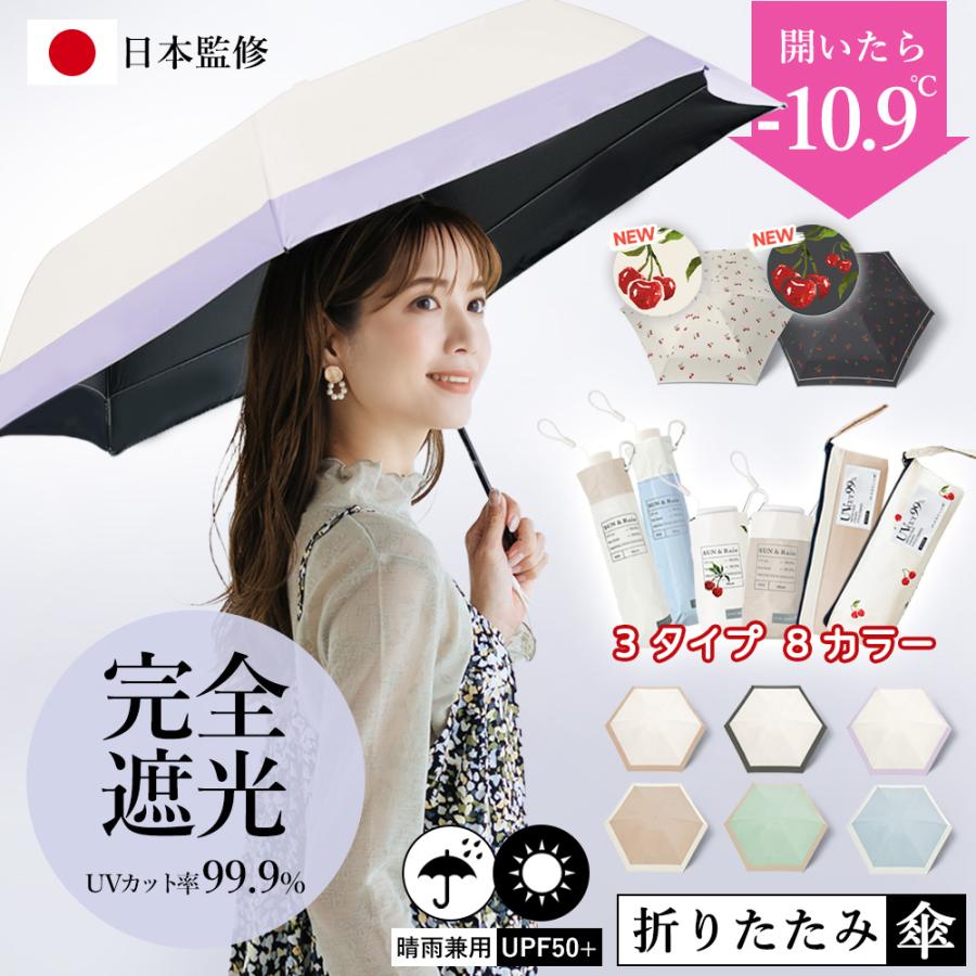 SNSで話題沸騰♪カラビナ付きタイプ登場！日傘 完全遮光 折りたたみ傘