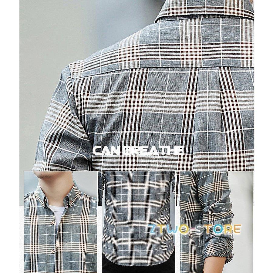 メンズ シャツ トップス カジュアルシャツ 無地 長袖 春夏秋冬 大きいサイズ おしゃれ ファッション 人気ブランド