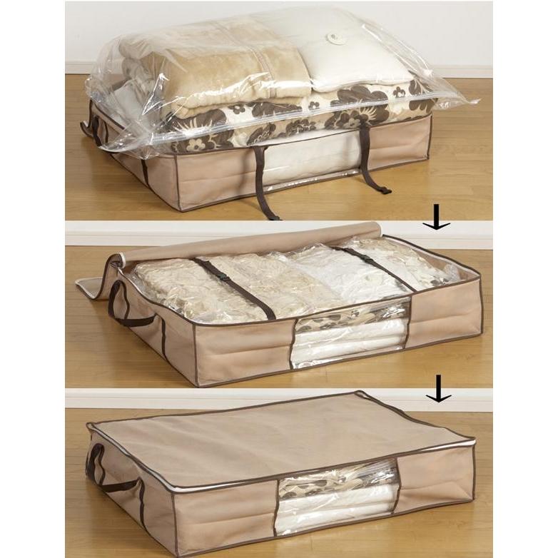 圧縮 Plusシリーズ 圧縮袋付収納ケース ふとん一式用 セレクトショップリブレ 通販 Yahoo ショッピング