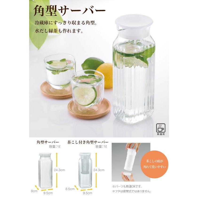 市場 Iwaki 茶こしなし ホワイト 冷水筒 耐熱ガラス 1l ピッチャー イワキ