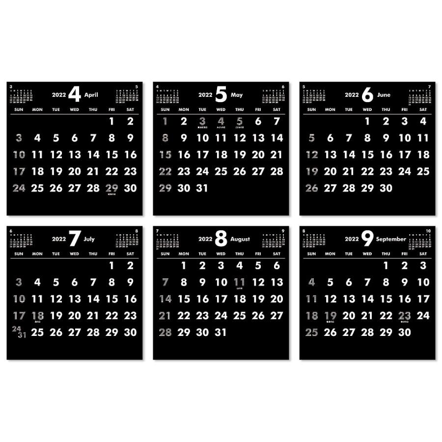 155円 低価格で大人気の 22年4月始まりcdケース卓上カレンダー ブラックamp ホワイト