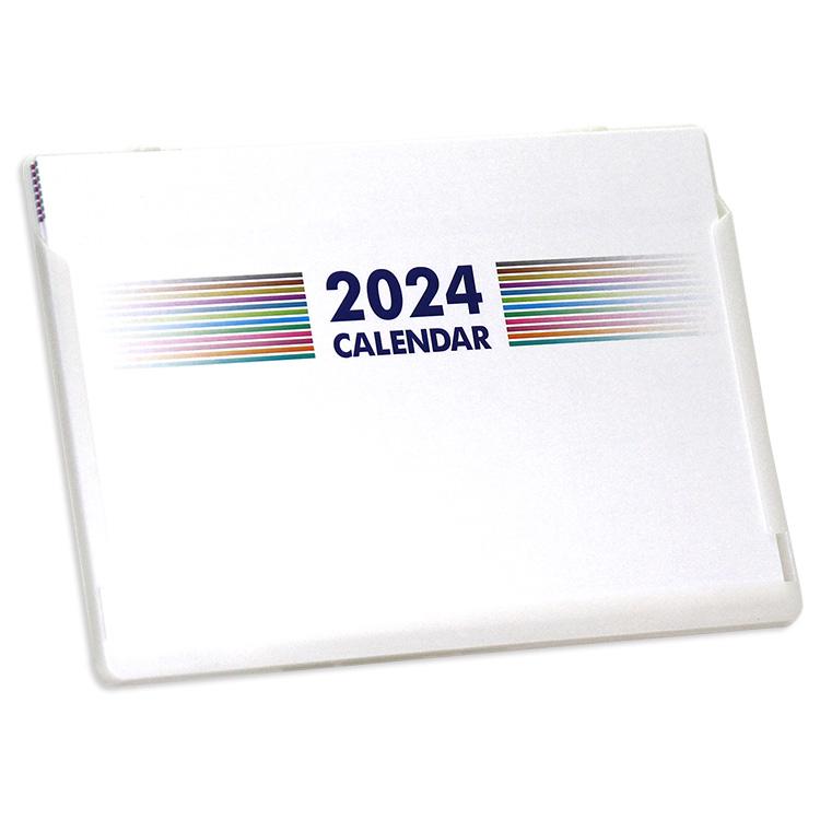 2024年ポストカードサイズ卓上カレンダー（New Color） 12冊から名入れ無料 壁掛けも可 |  | 01