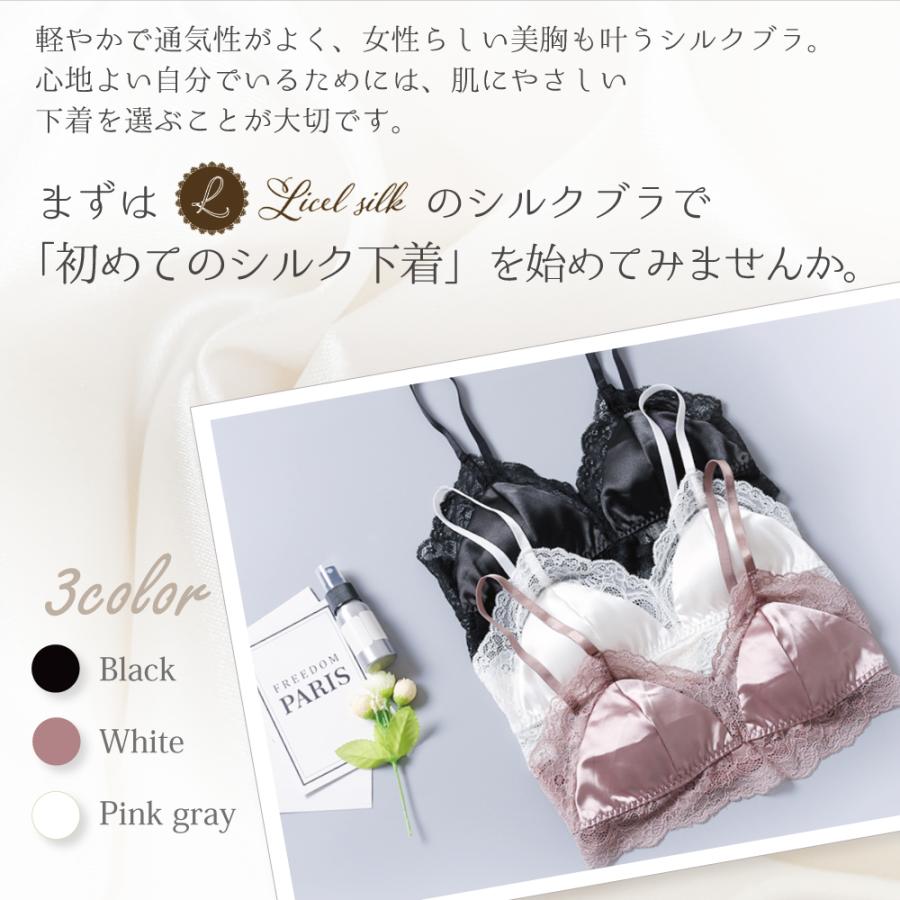 【新品】シルク　ブラジャー　2枚セット シルクブラジャー 2枚 3枚 セット ブラジャー ノンワイヤー 下着 綺麗