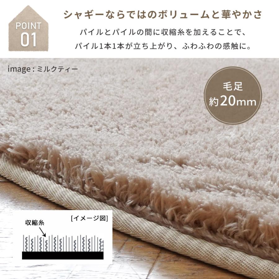 ラグ マット 長方形 ラグマット 洗える 高反発 130×190cm カーペット