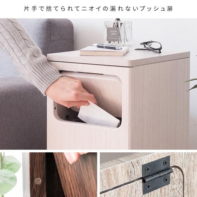 ゴミ箱  20L ナチュラル 木製 EEmpro エンプロー 木製 2段プッシュダストボックス 20L Empro(エンプロー) 3色対応