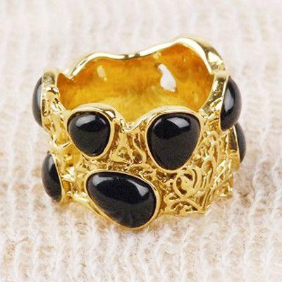 メール便対応　マリカ バイ アドリアーナ　Onyx Ring オニキスリング 指輪(MR-2 BK) Size 11号 |  | 01