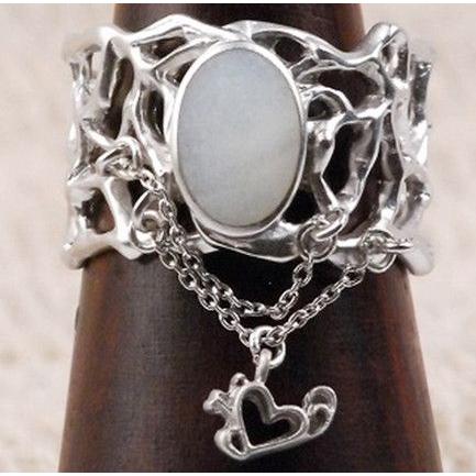 メール便対応　マリカ バイ アドリアーナ　Shell Ring シェル リング 指輪(MR-4 SV) Size 11号 |  | 01