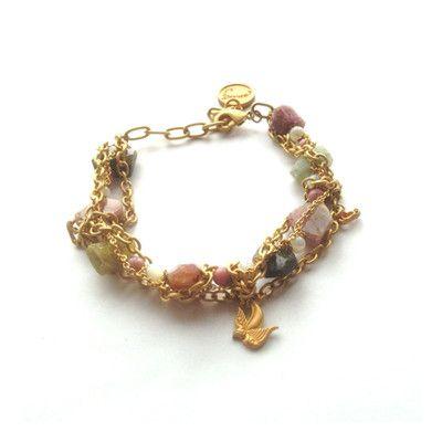 メール便対応　マリカ　Shell Rhodonite freeform Tourmaline Bracelet&Anklet シェル ロードナイト フリーフォーム トルマリン (Jul-A4) |  | 02