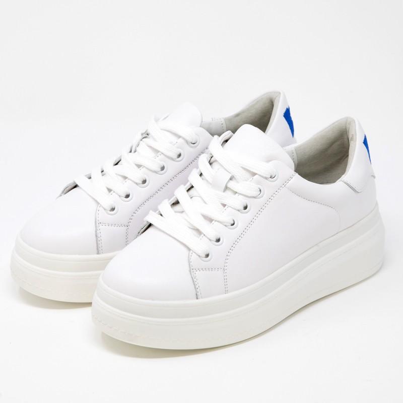 LE SILLA レシーラ イタリー エナメルレザースニーカー厚底25.5ブルー LE SILLA レシーラ イタリー エナメルレザースニーカー厚底25.5