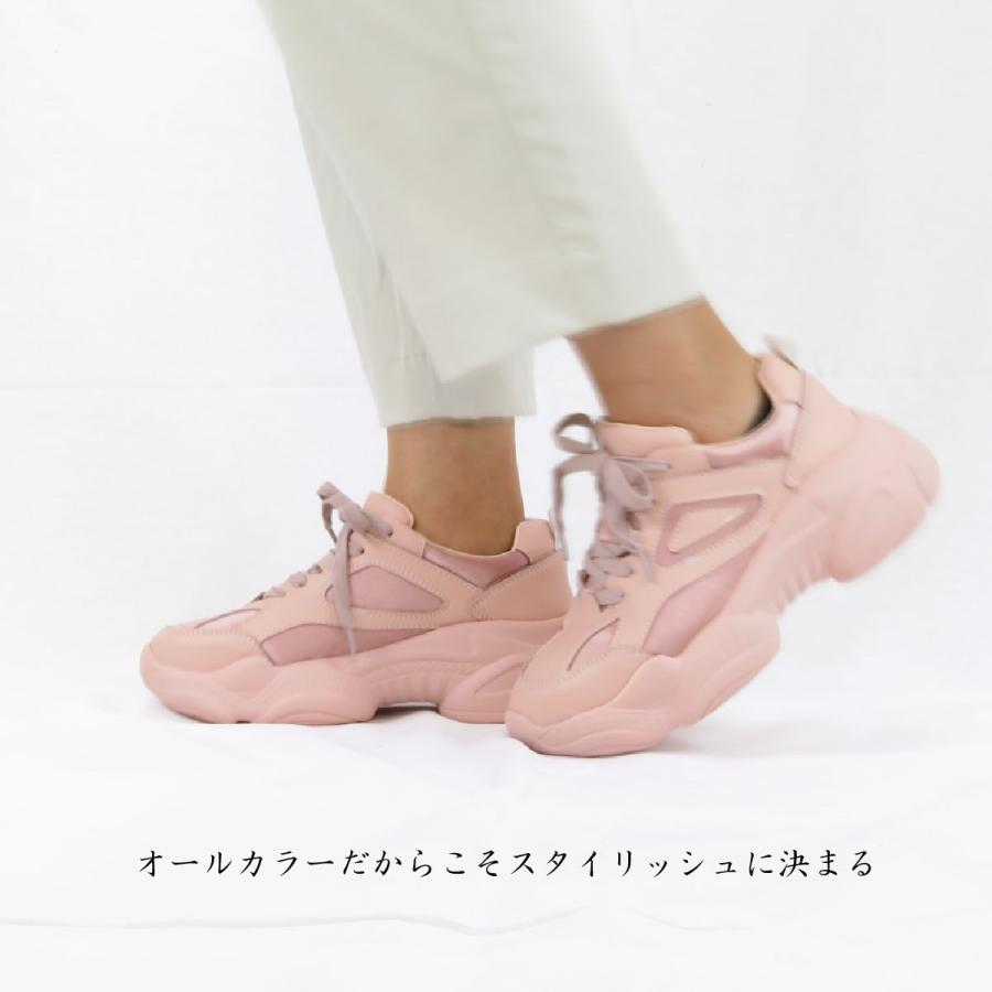 サテンスニーカー ダッドスニーカー サテン 厚底スニーカー レディース