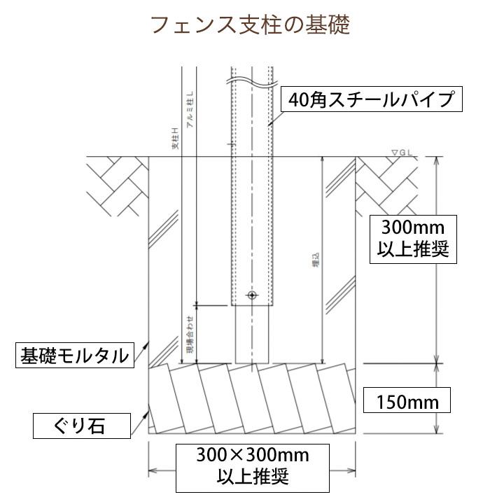 アルミ支柱 本体 50×50 養生シール付 t1.5mm 長さ100〜1000mm (何点でも送料1500円/一部地域送料別途) 50角｜liebe｜12