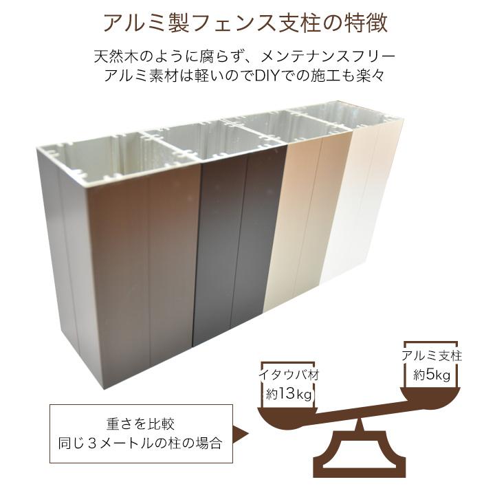 アルミ支柱 本体 50×50 養生シール付 t1.5mm 長さ100〜1000mm (何点でも送料1500円/一部地域送料別途) 50角｜liebe｜06