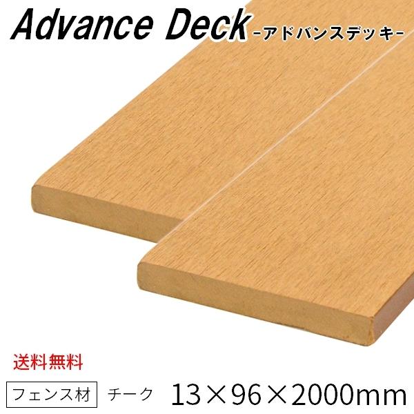 ウッドデッキ 人工木材 Diy 材料 アドバンスデッキ 13 96 00mm チーク 2 8kg 幕