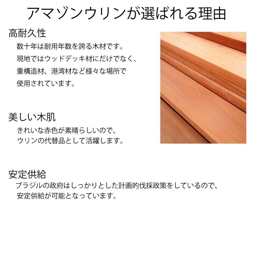 リーベ マニルカラ ウッドデッキ 90×90×1800mm （15.5kg） DIY 