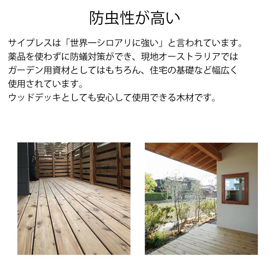リーベ ウッドデッキ サイプレス 材料 20×105×2100mm（3.2kg） DIY 