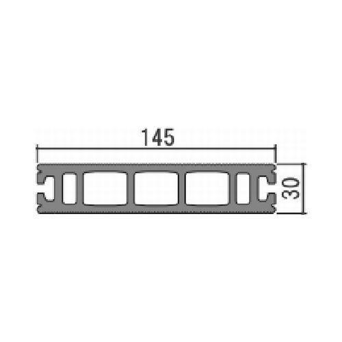 ウッドデッキ ジャパンメイドウッド 人工木材 DIY 材料 30×145×2000mm ダークグレー (5kg) 床材 面材 樹脂デッキ 送料別途見積 在庫限り｜liebe｜02