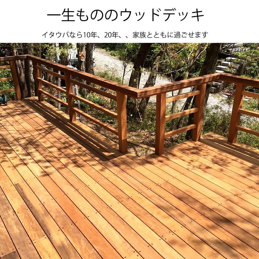 リーベ ウッドデッキ イタウバ 70×70×900mm（4.2kg） DIY 材料 柱材 