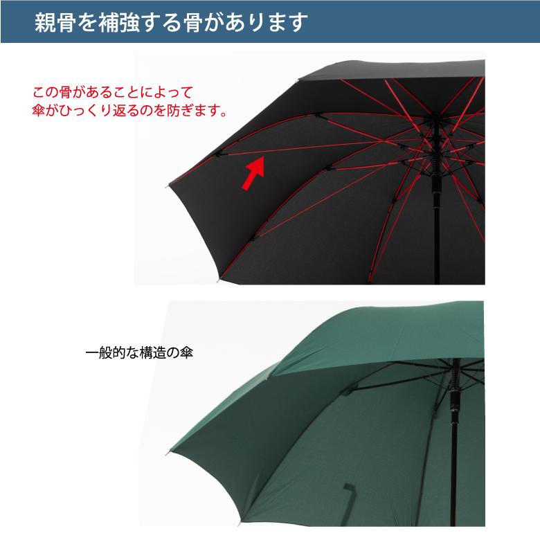Lieben（リーベン） ジャンプ傘 メンズ 長傘 ワンタッチ 65cm 大きめ
