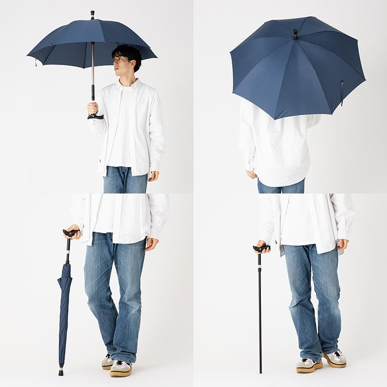 Lieben（リーベン） 傘 ステッキブレラ 雨傘 ステッキ傘 メンズ