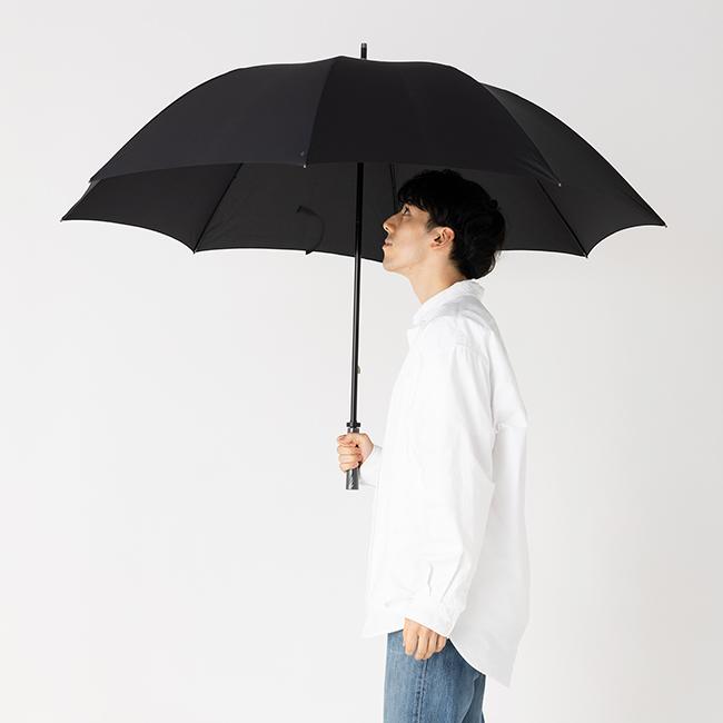 (36本組) 特大サイズ 80cm 長傘 手開き式 雨傘 メンズ 無地 黒 白 ストレート持ち手 送迎用 業務用 ホテル 介護 冠婚葬祭対応 大きい傘 リーベン 0196の画像