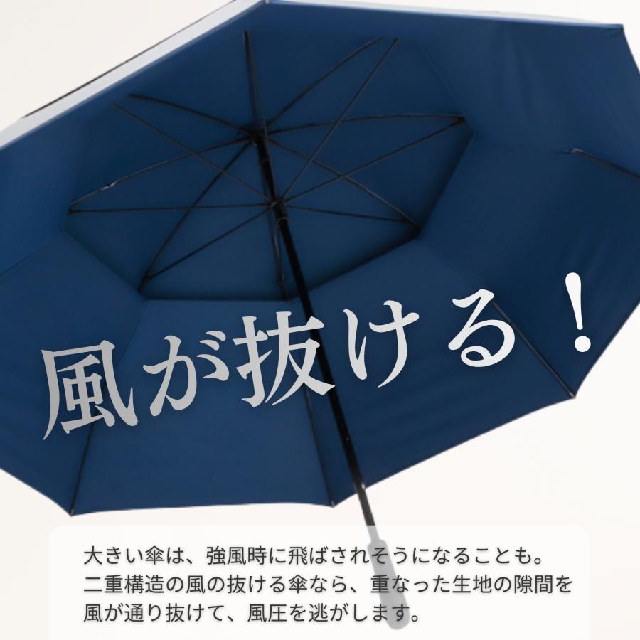 ゴルフ傘 日傘 メンズ 晴雨兼用 80cm×8本骨 UVカット 大きい傘