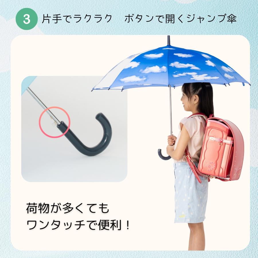 Lieben（リーベン） 傘 子供 キッズ 青空 55cm×8本骨 おしゃれ 長傘