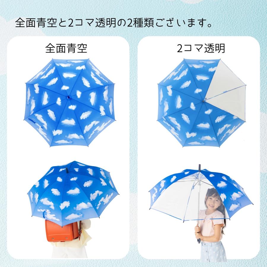 Lieben（リーベン） 傘 子供 キッズ 青空 55cm×8本骨 おしゃれ 長傘