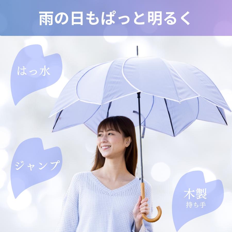 Lieben（リーベン） 傘 レディース 長傘 ジャンプ傘 フラワー 60cm