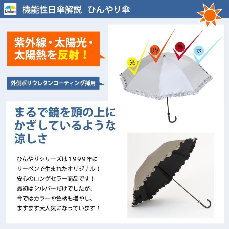 Lieben（リーベン） 日傘 折りたたみ 晴雨兼用 フリル レディース 50cm