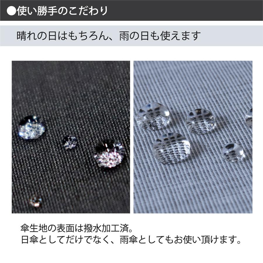 日傘 1級遮光 折りたたみ 花柄刺繍 レディース 50cm×8本骨 晴雨兼用 ラミネート生地 遮熱 ひんやり傘 クールプラスプレミアム リーベン0523の画像