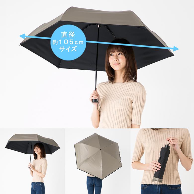 Lieben（リーベン） 日傘 折りたたみ傘 かんたん開閉 メンズ