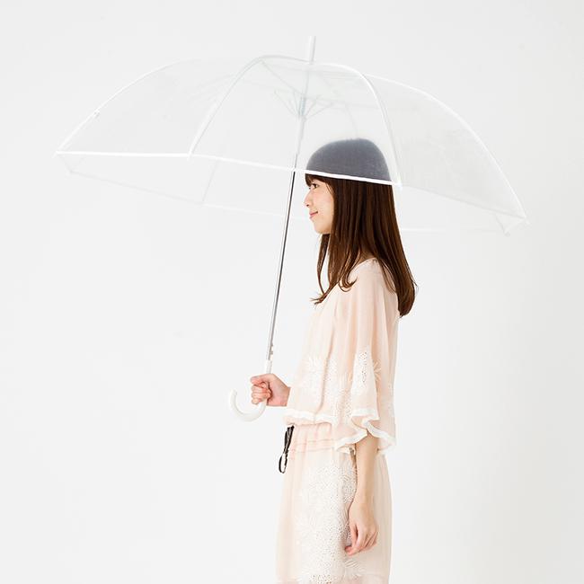 ビニール傘 70cm×8本骨 特大 丈夫 透明 メンズ レディース 大きい傘 リーベン 0637 | Lieben | 06