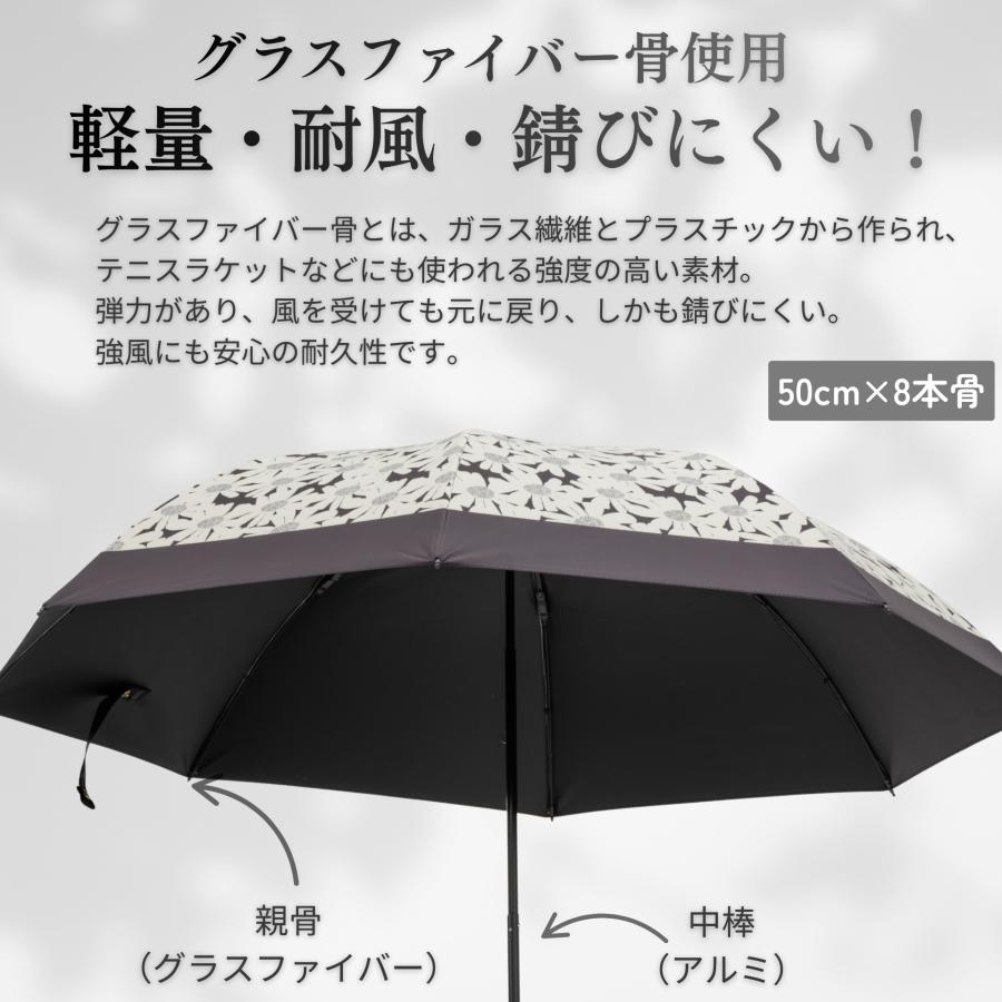 Lieben（リーベン） 日傘 折りたたみ UV遮熱遮光折傘 晴雨兼用 50cm